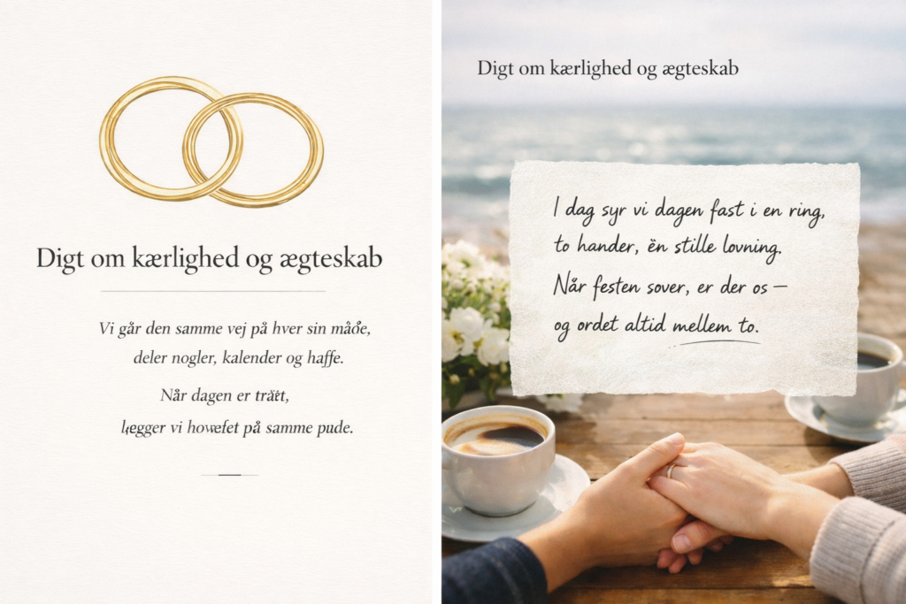 digt om kærlighed og ægteskab
